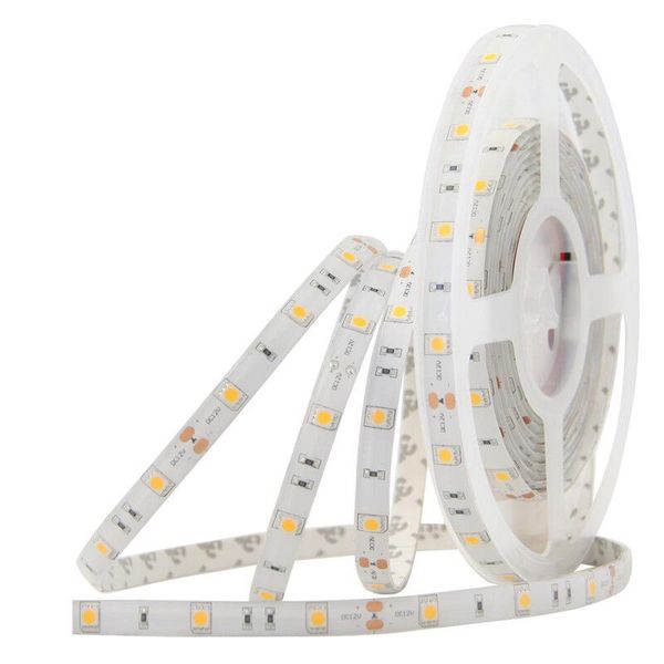 LED strip SMD5050 WW, 30LED/m, 7,2W/m, 405lm/m, IP54, DC 12V, 10mm, 5m image 1