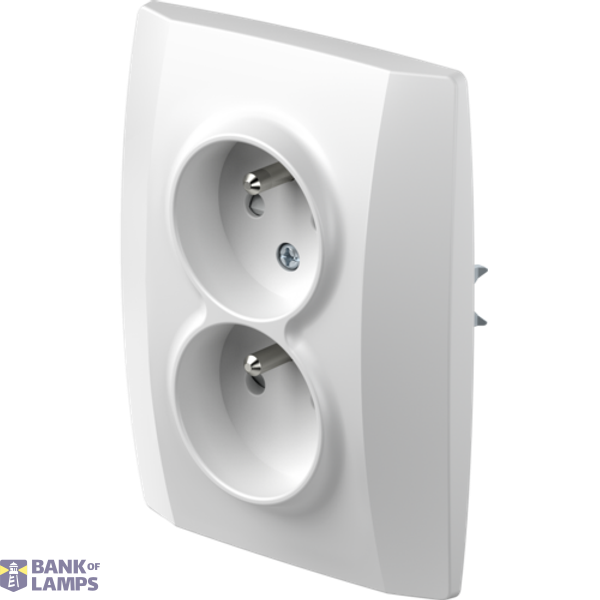 SOCKET FRENCH DOUBLE 2P+E 16A 250V~ PW 4417070 image 2