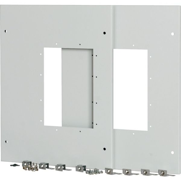 XMIX16W1002C Front cover, 2x IZMX16, withdrawable unit, W=1000mm image 3