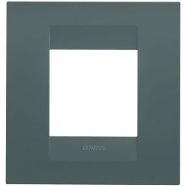 GEO INTERNATIONAL PLATE - IN PAINTED TECHNOPOLYMER - 2 MODULES - TEAL - CHORUSMART image 1