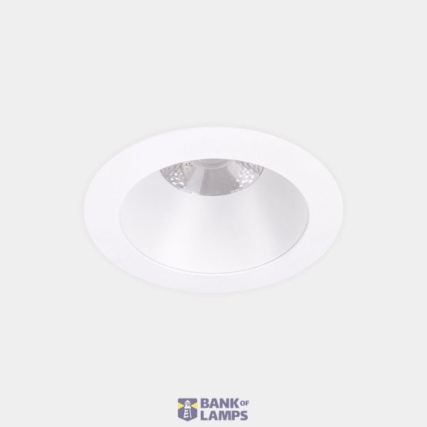 Downlight Play Deco Symmetrical Round Fixed Emergency 6.4W LED warm-white 3000K CRI 90 28º ON-OFF White/white IP54 662lm image 1