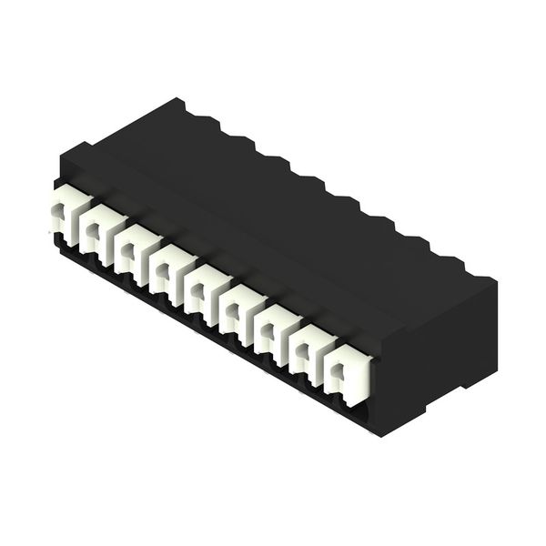 Printed circuit board terminals, 3.50 mm, Number of poles: 9, 90°, black, PUSH IN with actuator, Clamping range, max. : 1.5 mm², Tape image 2