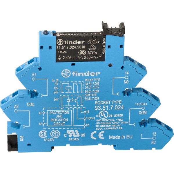 Rel. interface EMR screwless 6,2mm.1CO 6A/12VDC/SEN/AgNi+Au (38.61.7.012.5050) image 8