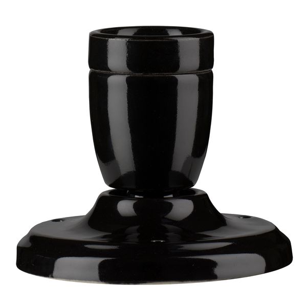 Ceiling / Wall Lamp Porcelain S E27 Black image 2