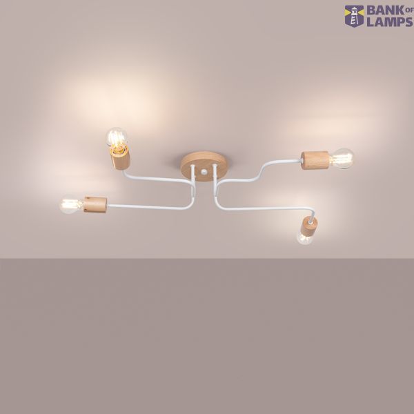 TIMBO CHANDELIER 4 WHITE 4XE27 image 5