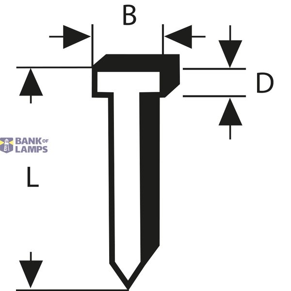 Nail type 47 1.8 x 1.27 x 19 mm image 1