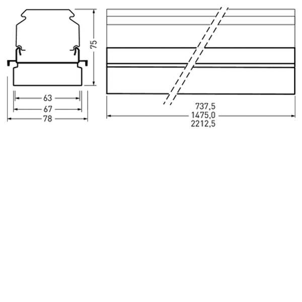 Continuous lines 765... E-Line Next Fix MultiLumen 6 Cover disc White rectangular ET 23W 3600lm Lambertian (L) IK03 3 SDCM 9002282705 image 1