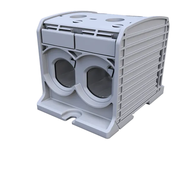 STB 300-2 Rail-mounted terminal block Al/Cu 87920 SIMBLOCK grey image 1