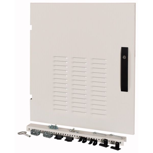 XSDMLV40606 Device area door, ventilated, IP42, left, HxW=600x600mm, grey image 1