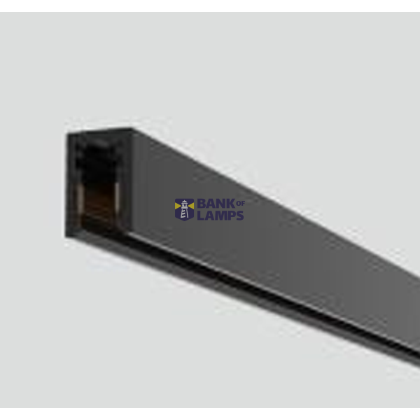 2.0 m, 2-Wire Magnetic Track 24V DC, Black, Surface mounted image 1