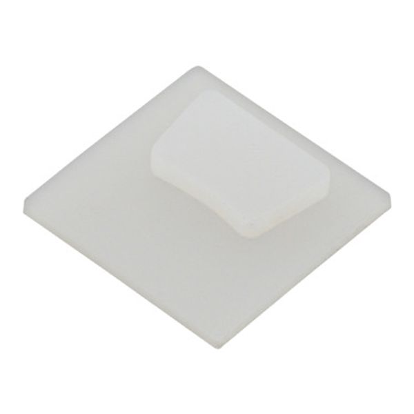 Silicone end cap closed for LED silicone profile 19x19 flat image 1