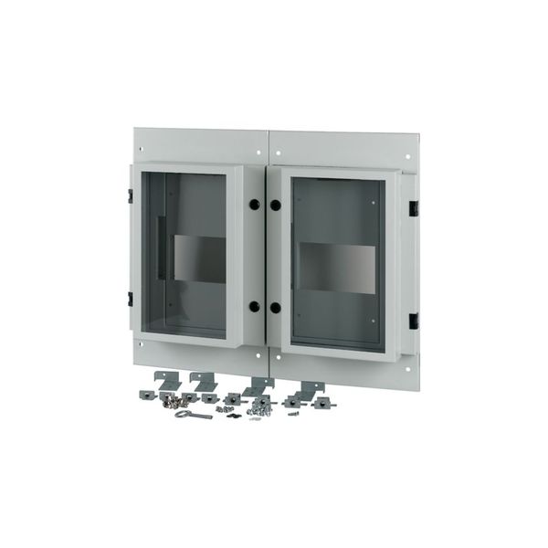 XM2N43W08C-55 Front plate, 2xNZM4, 3p, withdrawable, W=800mm, IP55, grey image 2
