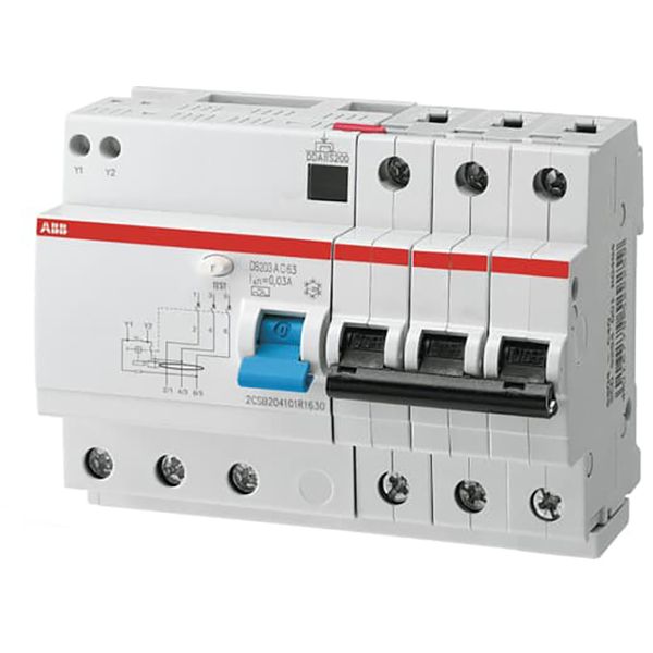 DS203 M A-C16/0.03 Residual Current Circuit Breaker with Overcurrent Protection image 1