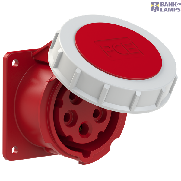 Straight panel socket 16A 5P 6h IP67 image 1