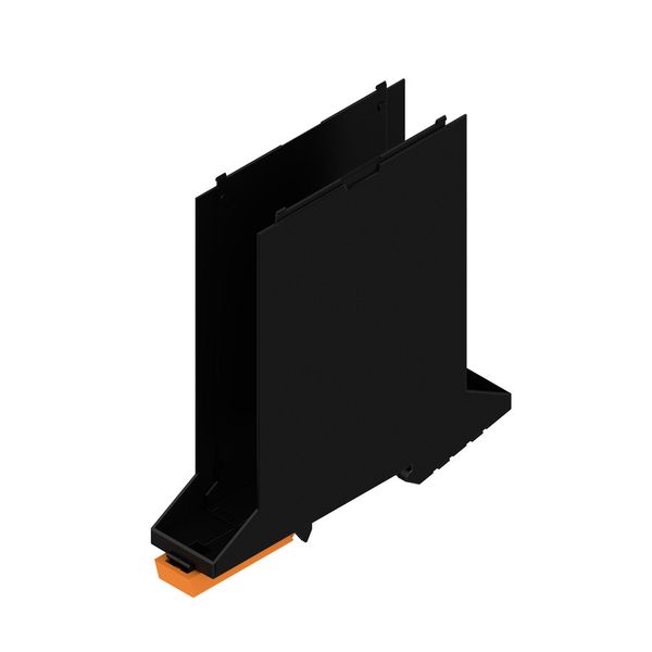 Mounting rail housing, OMNIMATE Housing - series CH20M  black, Side element, connection preparation micro-SIM card (3FF), Width: 22.5 mm image 1