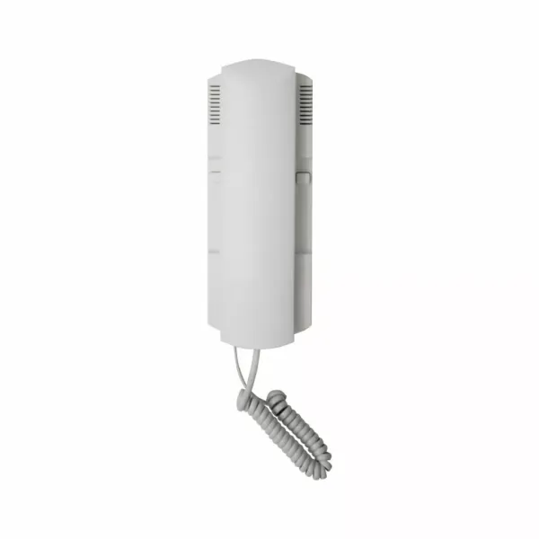 Indoor handset - 2 buttons - White color - 2 WIRE SYSTEM image 1