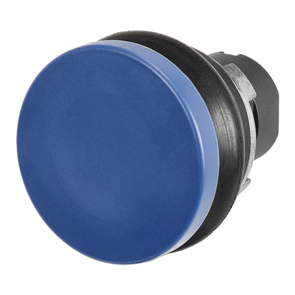 Mushroom push-button Ø 38, dark blue, rubber bellows image 1