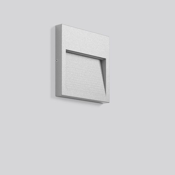 BRICK midi, 10 W, 190 lm, 830, silver, on/off Wall luminaires, L 200 B image 1