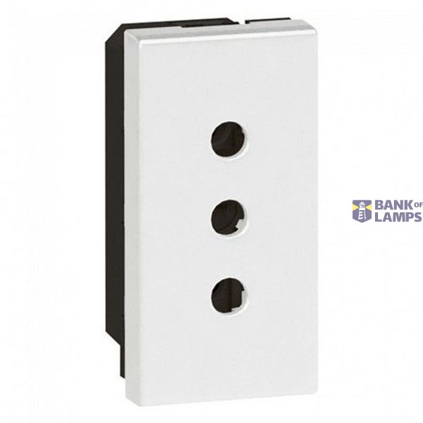 Socket Outlet Arteor Italian 10A 2P+E 1 Module White image 1