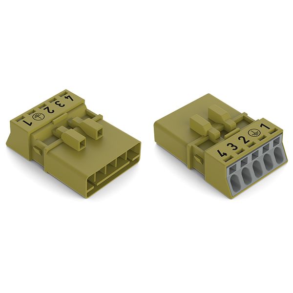 Plug 5-pole Cod. B light green image 3