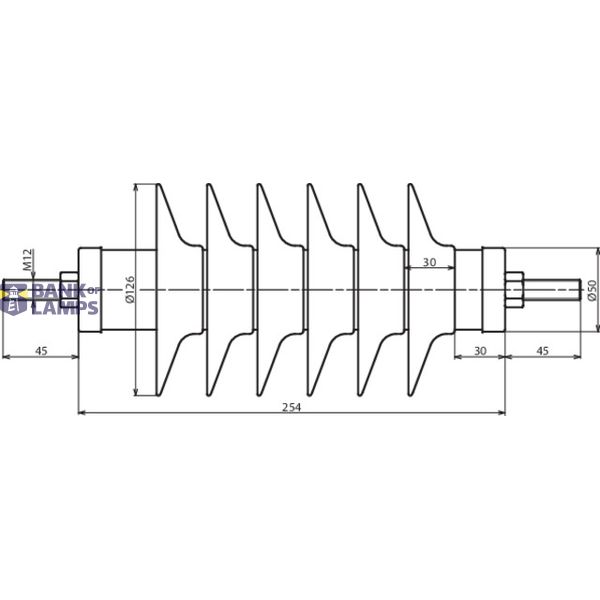 DEHNmid MV arrester Ur: 30kV In: 10kA line disch. class 1 incr. creepa image 2
