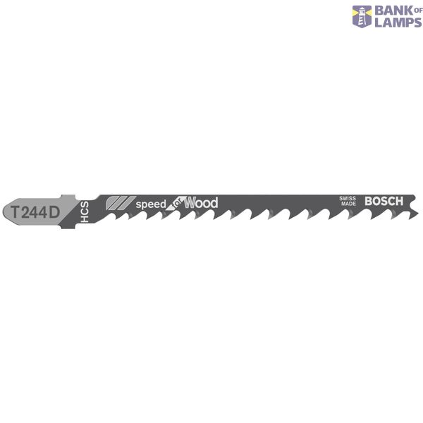Jigsaw blade T 244 D Speed for Wood 3 pcs. image 1