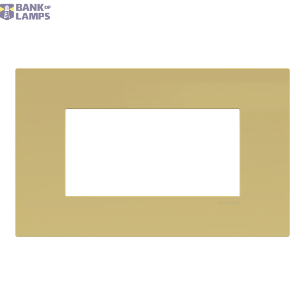 Frame - 1-gang / 4-modules - Niessen logo - Noble - Matt Gold image 1