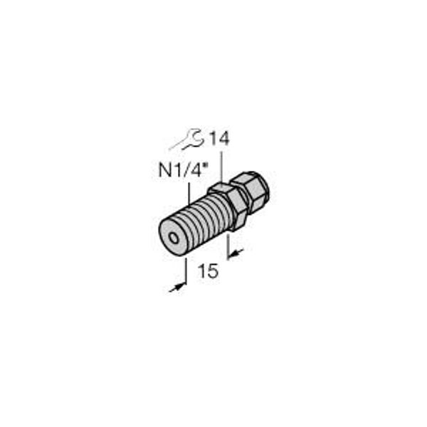 Accessories Compression Fitting   CF-M-3-N1/4-A4 image 1