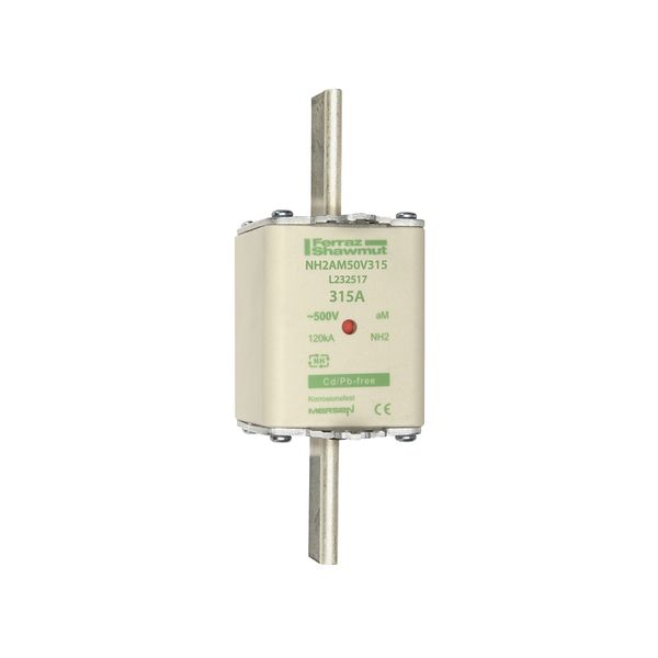 Fuse-link NH2 aM 500VAC 315A live tags Double indicator image 1