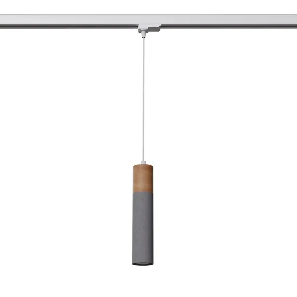 HANGING LAMP 3 PHASE ZANE GREY GU10 3000K 7W 510LM WHITE image 1