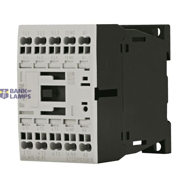 Contactor, 3 pole, 380 V 400 V 7.5 kW, 1 N/O, 110 V DC, DC operation,  image 1