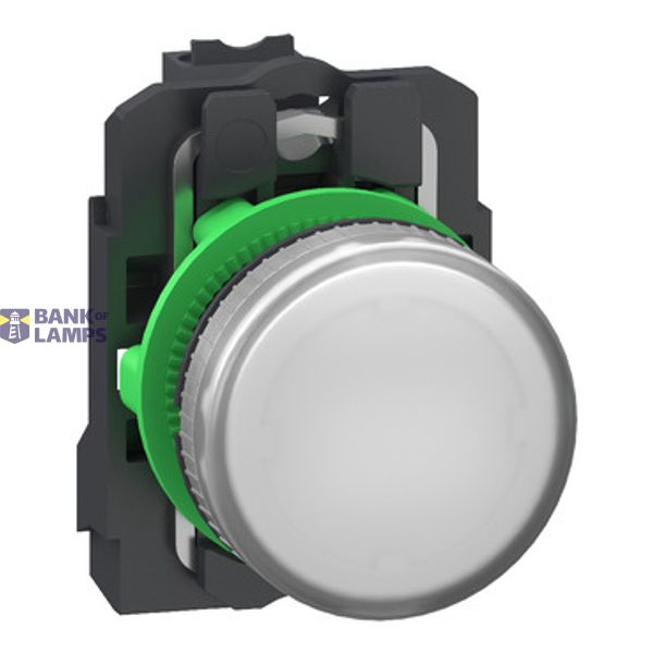 Plastic pilot light 24V white Push-in image 1