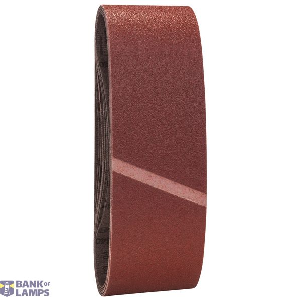 9-piece sanding belt set, 75 x 457 mm, grit 60, 80, 100 75 x 457 mm image 1