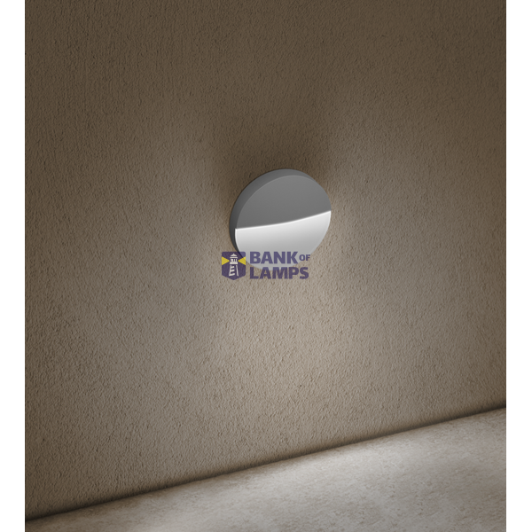 SEGNAPASSO LED PASEO TONDO GRIGIO image 1