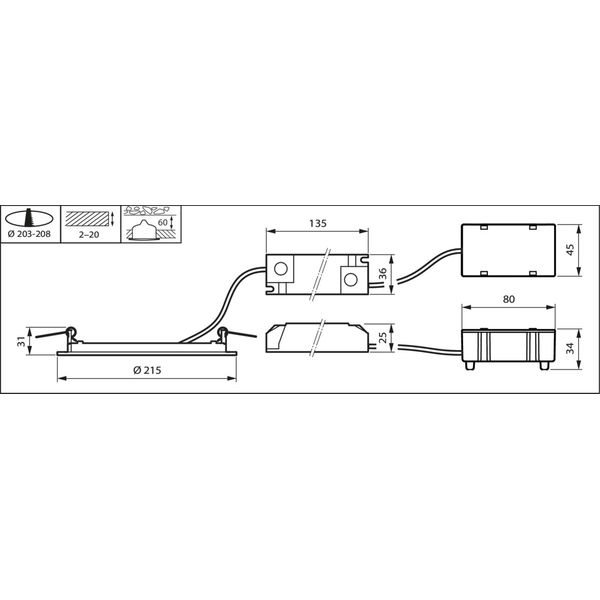 DN145B LED20S/830 WIA-E WH image 3