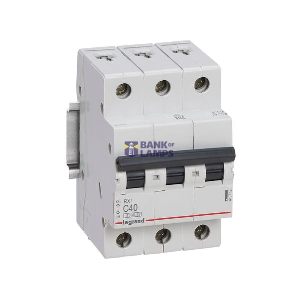 MCB RX³ 4500 - 3P - 400V~ - 40 A - C curve image 2