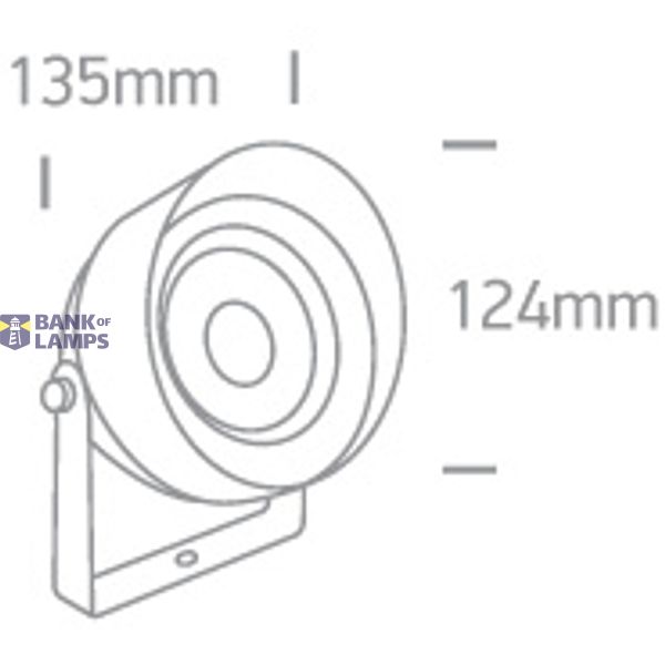 ANTHRACITE COB LED 14W WW IP65 WITH SPIKE 230V image 3