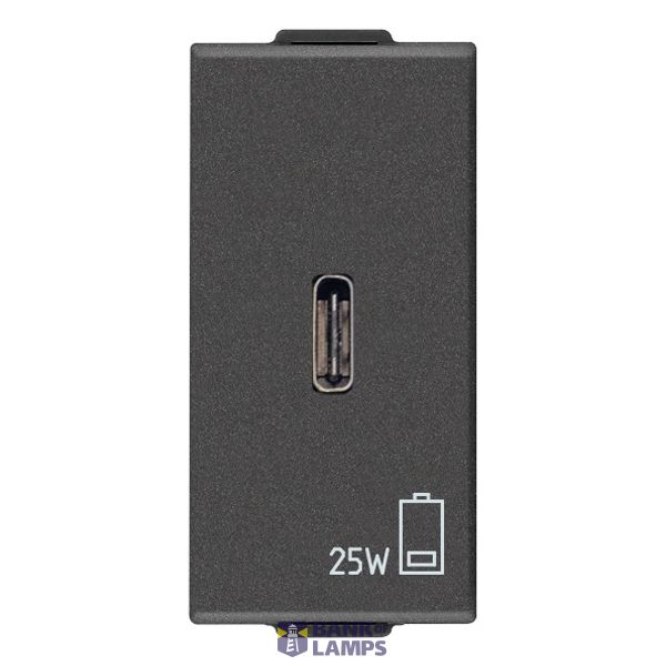 PD C-USB power unit 25W carbon m image 1