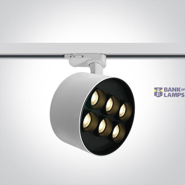 WHITE 36W TRACK SPOT WW IP20 230V DARK LIGHT image 1