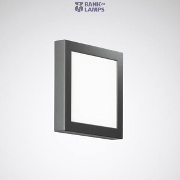Wall and ceiling luminaire Skeo Pura Lens Anthracite ET 10W 500lm Lambertian (L) IP65 IK07 5 SDCM image 1