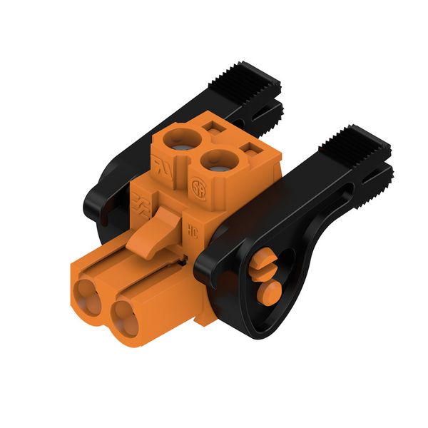 PCB plug-in connector, female plug, 5.08 mm, Number of poles: 2, 180°, Clamping yoke connection, Clamping range, max. : 4 mm², Box image 3