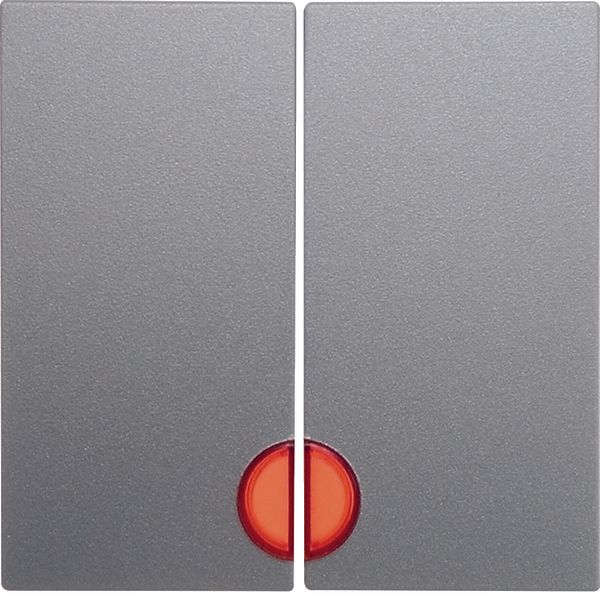 Rocker 2gang, redlens , B.7, al., matt, lacq. image 1