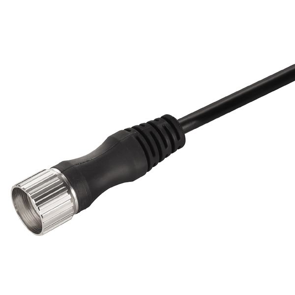 Sensor/actuator line, One end without connector, M23, Number of poles: 19, 1 m, Female socket, straight, Shielded: No, LED: No, Sheath material: PUR, Halogen: No image 1