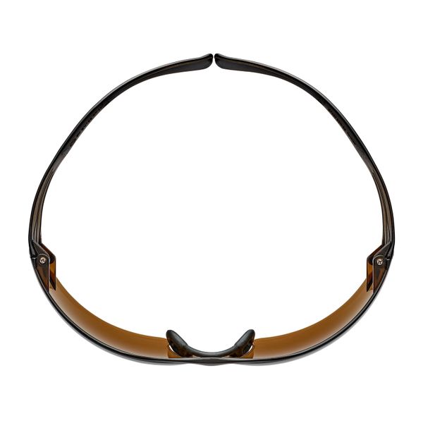 3M™ SecureFit™ 400 Safety Glasses, Black/Brown Frame, Scotchgard™ Anti image 3
