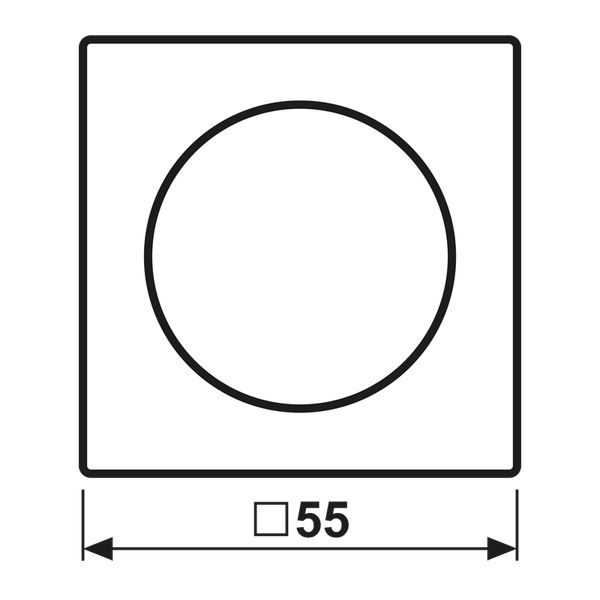 Centre plate with knob room thermostat A1749BF image 5
