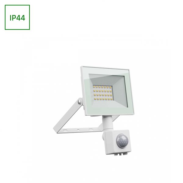 NOCTIS LUX 4 NAŚWIETLACZ 20W WW 230V IP44 116x174x53mm BIAŁY czujnik ruchu PIR image 1