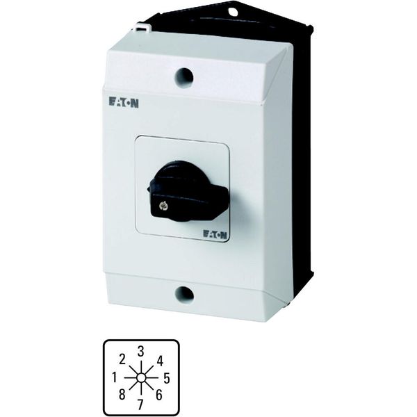 T0-4-153/I1 Step switches, T0, 20 A, surface mounting, 4 contact unit(s), Contacts: 8, 45 °, maintained, Without 0 (Off) position, 1-8, Design number 153 image 5