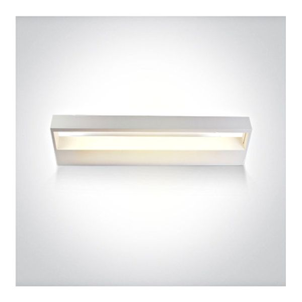 38010A/W/V WHITE WALL LIGHT CCTV 12W IP20 230V image 1