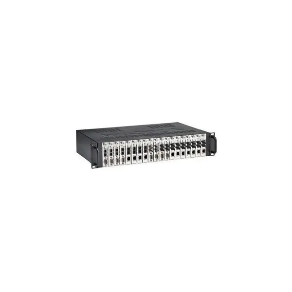 MOXA – TRC-190-DC-48 – Rack housing, 2U, single 36 to 53 VDC input, with 19 slots image 1