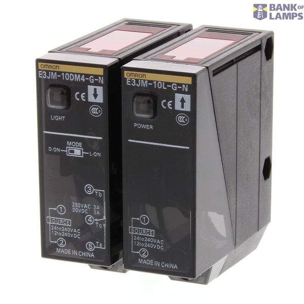 Photoelectric sensor, square shape, through-beam, 10 m, timer function image 3